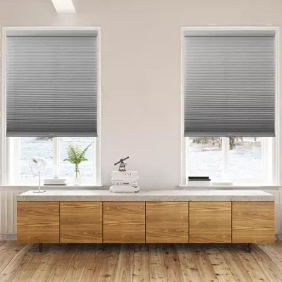 Lumi Home Furnishings Posh Cordless Light-filtering Cellular Shade In Gray