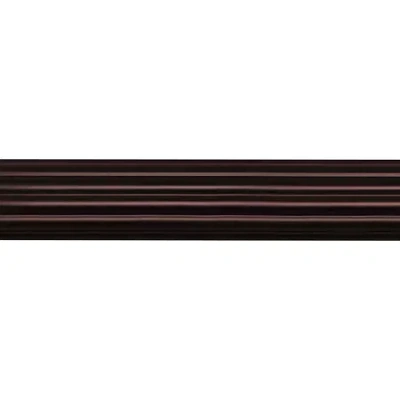 Lumi Home Furnishings Wood 1 3/8 In Curtain Rod In Brown