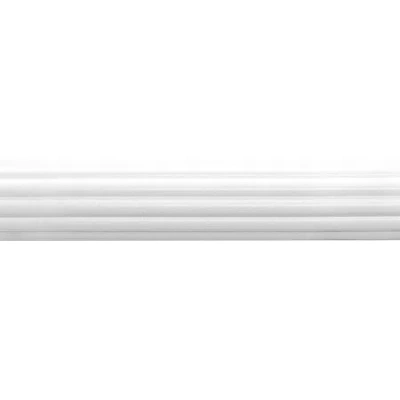 Lumi Home Furnishings Wood 1 3/8 In Curtain Rod In White
