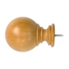 Lumi Home Furnishings Wood Ball 2-pc. Finials In Brown