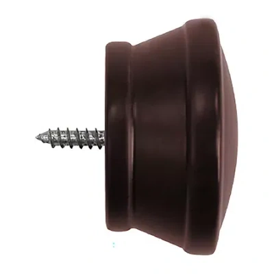 Lumi Home Furnishings Wood End Cap 2-pc. Finials In Brown