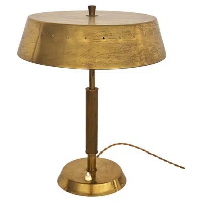 Pre-owned Lumi Italian Midcentury Brass Table Lamp, 1950s In Brown