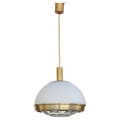 Pre-owned Lumi Italian Modern Pendant Lamp By Pia Giudetti Crippa For , Italy 60s In Transparent