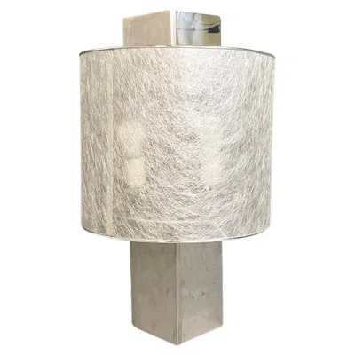 Pre-owned Lumi Italian Modern Steel Table Lamp By Pia Guidetti Crippa For , 1980s In Sand