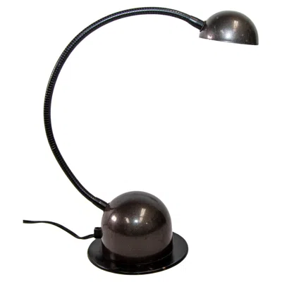 Pre-owned Lumi Italian Nuova Veneta  Adjustable Desk Lamp Italy 1970s In Black
