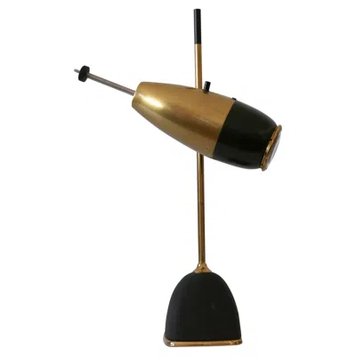 Pre-owned Lumi Oscar Torlasco Mid Century Modern Desk Light Mod. No '577' For  Italy 1960s In Black