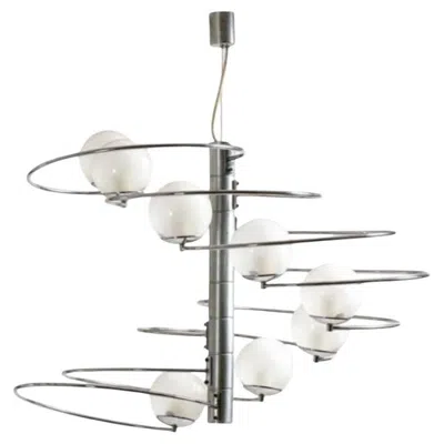 Pre-owned Lumi Pendant Chandelier Mod. 1050 By Pia Guidetti Crippa For , 1970s In Transparent