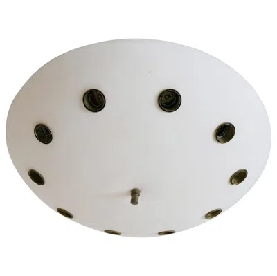 Pre-owned Lumi Rare Sputnik Flush Mount Or Ceiling Lamp By Oscar Torlasco 'attributed', Italy In Transparent