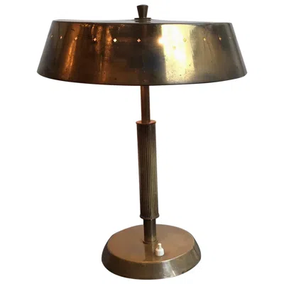 Pre-owned Lumi Table Lamp Brass, 1945, Italy In Brown
