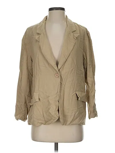 Pre-owned Lumiere Blazer Jacket In Tan