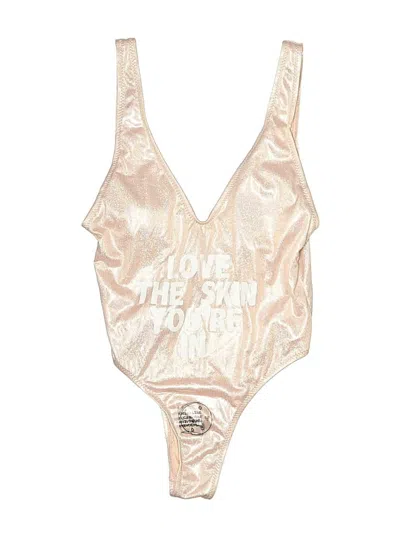Pre-owned Lumiere Bodysuit In Pink
