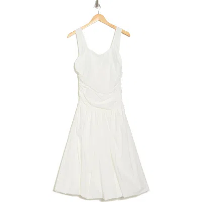 Lumiere Bubble Hem Sleeveless Dress In White