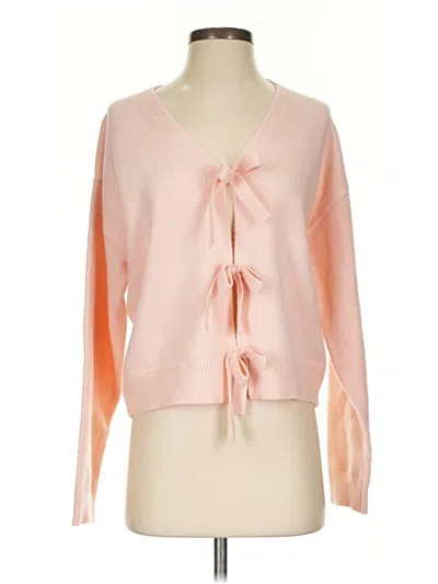 Pre-owned Lumiere Cardigan Sweater In Pink
