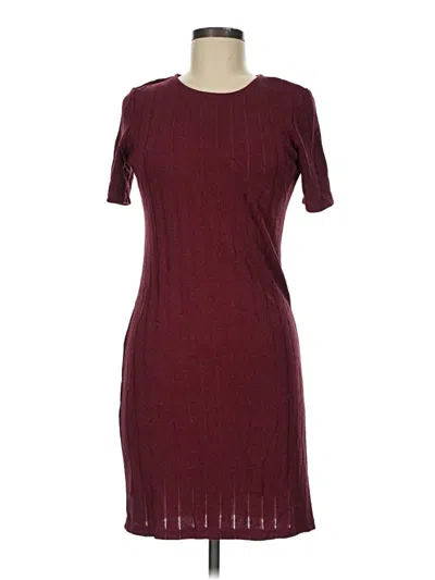 Pre-owned Lumiere Casual Dress In Burgundy