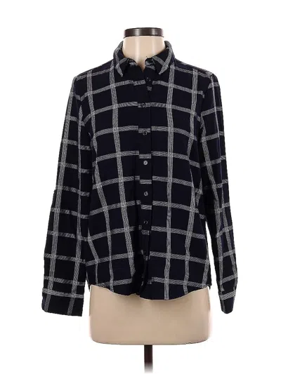 Pre-owned Lumiere Long Sleeve Blouse In Black