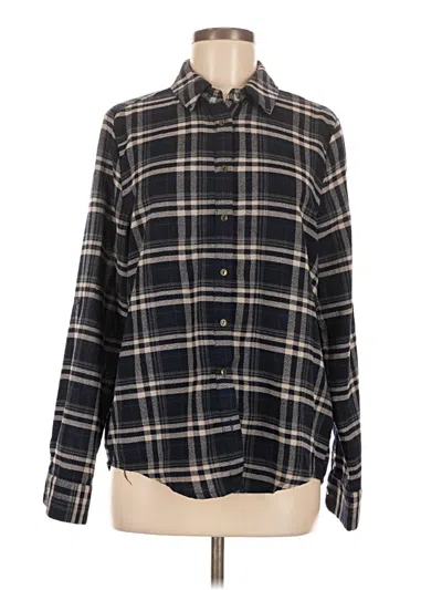 Pre-owned Lumiere Long Sleeve Blouse In Black
