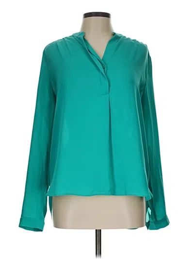 Pre-owned Lumiere Long Sleeve Blouse In Blue