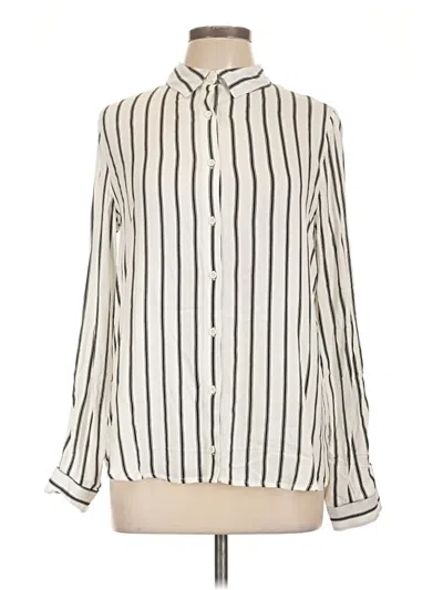 Pre-owned Lumiere Long Sleeve Blouse In Ivory