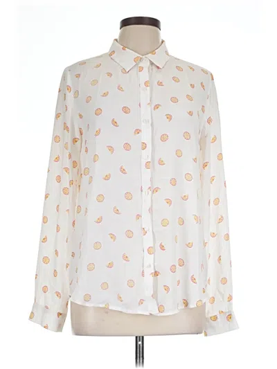Pre-owned Lumiere Long Sleeve Blouse In Ivory
