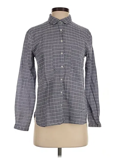 Pre-owned Lumiere Long Sleeve Button Down Shirt In Gray