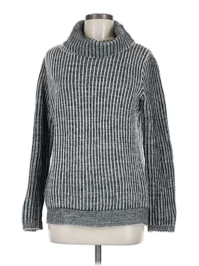Pre-owned Lumiere Long Sleeve Top Gray Turtleneck Tops