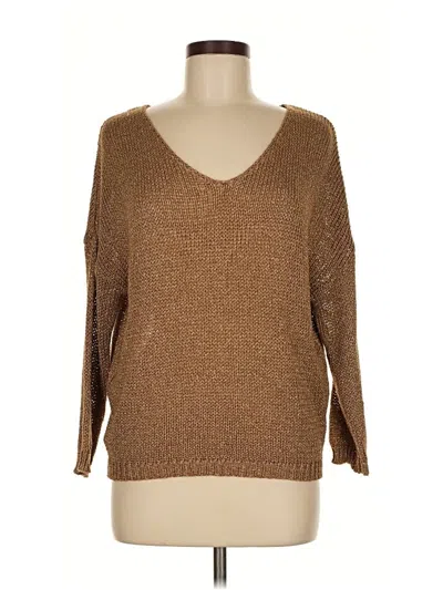 Pre-owned Lumiere Pullover Sweater In Brown