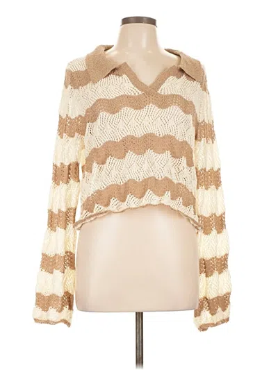 Pre-owned Lumiere Pullover Sweater In Brown