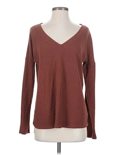 Pre-owned Lumiere Pullover Sweater In Burgundy