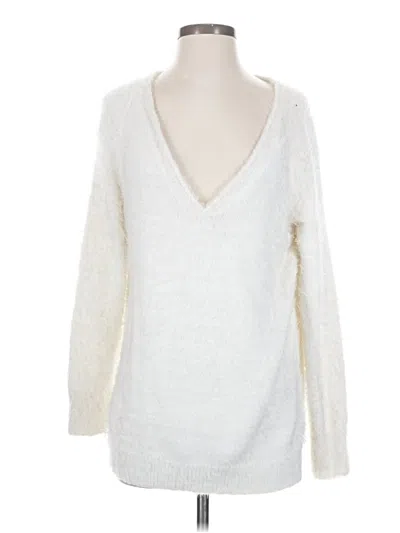 Pre-owned Lumiere Pullover Sweater In White