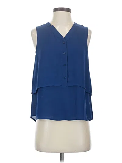 Pre-owned Lumiere Sleeveless Blouse In Blue