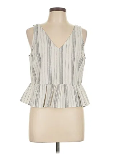 Pre-owned Lumiere Sleeveless Blouse In Gray