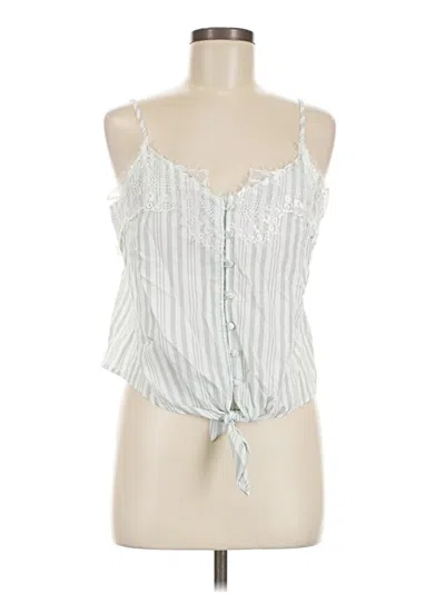 Pre-owned Lumiere Sleeveless Blouse In Green