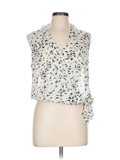Pre-owned Lumiere Sleeveless Blouse In Silver