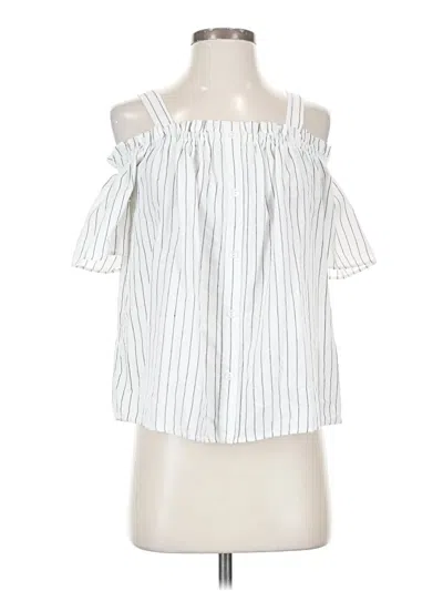 Pre-owned Lumiere Sleeveless Blouse In White