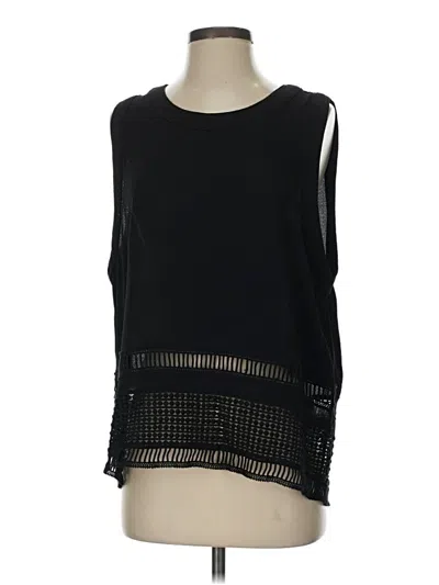 Pre-owned Lumiere Sleeveless Top Black Boatneck Tops