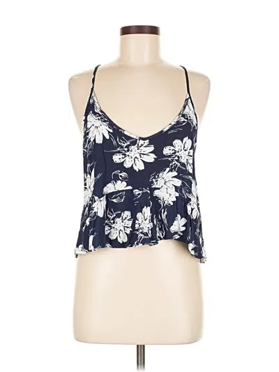 Pre-owned Lumiere Sleeveless Top Blue Halter Neckline Tops