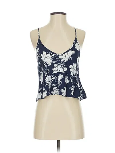 Pre-owned Lumiere Sleeveless Top Blue Halter Neckline Tops