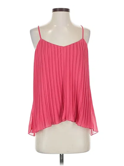 Pre-owned Lumiere Tank Top Pink Halter Neckline Tops
