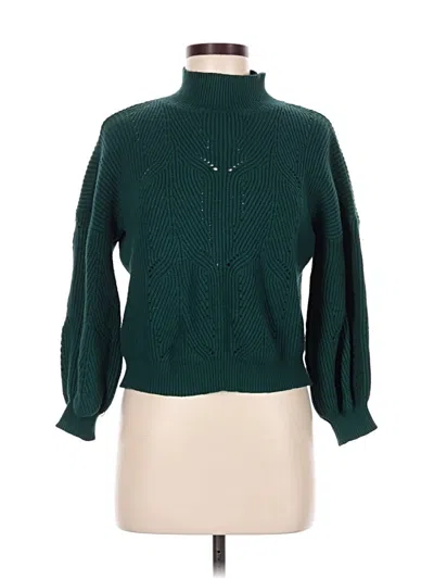 Pre-owned Lumiere Turtleneck Sweater In Green