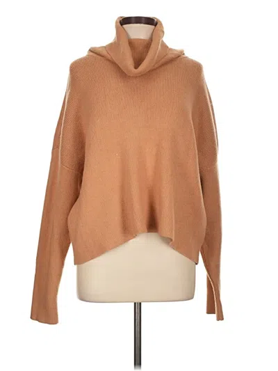Pre-owned Lumiere Turtleneck Sweater In Tan