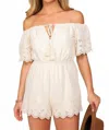 Lumiere Wildflower West Romper In Natural In Multi
