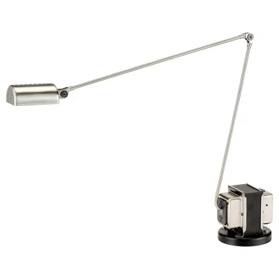 Pre-owned Lumina Daphine Led Table Lamp In Brushed Nickel By Tommaso Cimini In Transparent