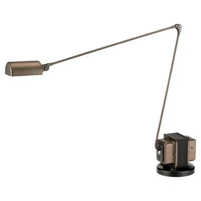 Pre-owned Lumina Daphine Led Table Lamp In Metallic Bronze By Tommaso Cimini In Transparent