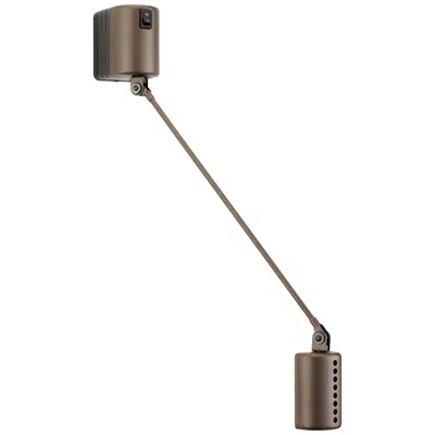 Pre-owned Lumina Daphine Parete 35 Led Wall Lamp In Bronze Metal Paint By Tommaso Cimini In Transparent