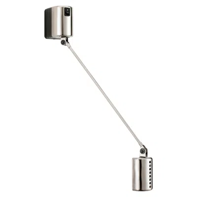 Pre-owned Lumina Daphine Parete 35 Led Wall Lamp In Brushed Nickel By Tommaso Cimini In Transparent