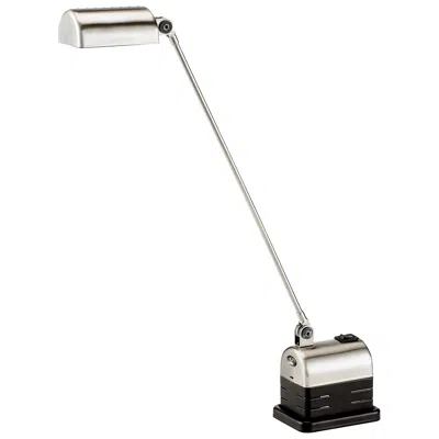 Pre-owned Lumina Daphinette Led Table Lamp In Brushed Nickel By Tommaso Cimini In Transparent