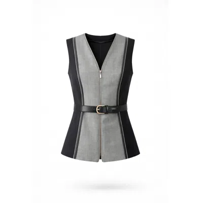 Lumina Eligma Women's Black / Grey Armour Vest - Black & Gray In Multi