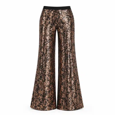 Lumina Eligma Women's Ember Flare Sequin Pants - Black