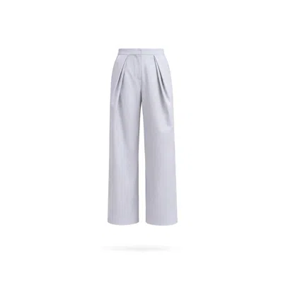 Lumina Eligma Women's Grey The Gathered Suit Pants Ensemble - Light Gray In White
