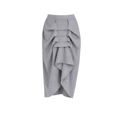 Lumina Eligma Women's Grey The Vanguard Skirt - Gray